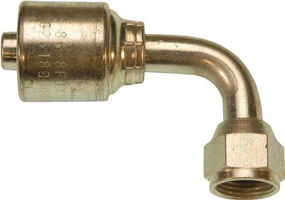 Hydraulic Fitting, 1/2&quot;X1/2&quot; Female Jic  90Deg