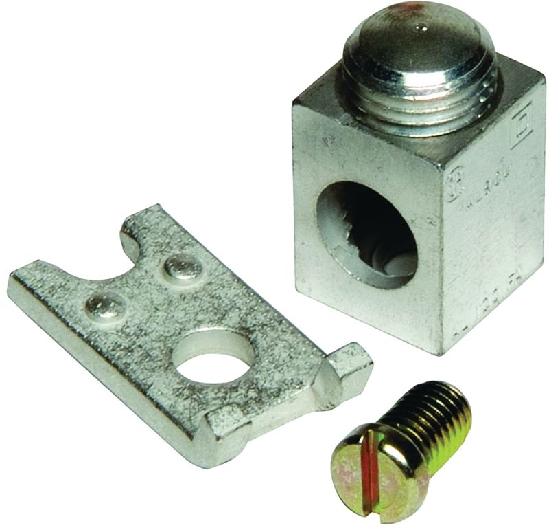 Square D HOM100ANCP 100A Ground Lug, 1 to 1/0 Copper &amp; Aluminum