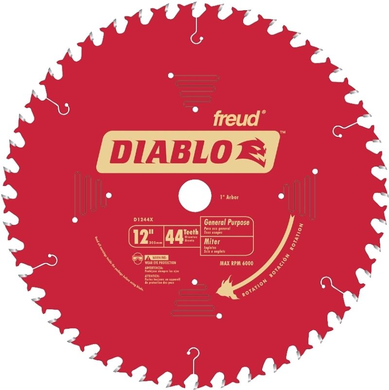 Diablo D1244X Circular Saw Blade, 12&quot; 44T