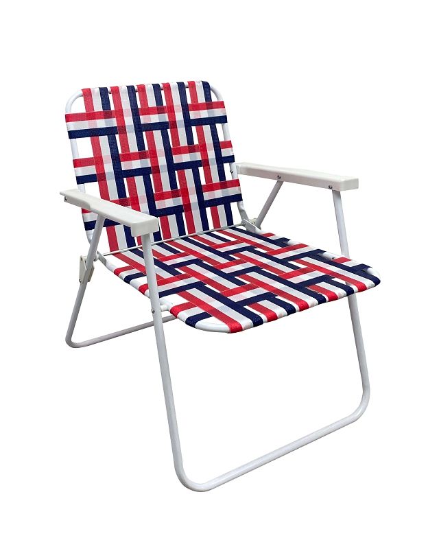 Seasonal Trends AC4007-RED Folding Web Lawn Chair, 250Lb Capacity