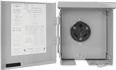 RV Power Outlet Panel, NEMA3R 30A