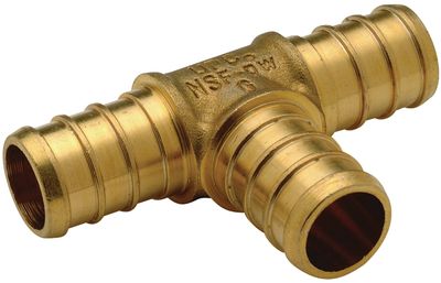Apollo APXT1210PK Brass Pex Tee, 1/2&quot; 10pk