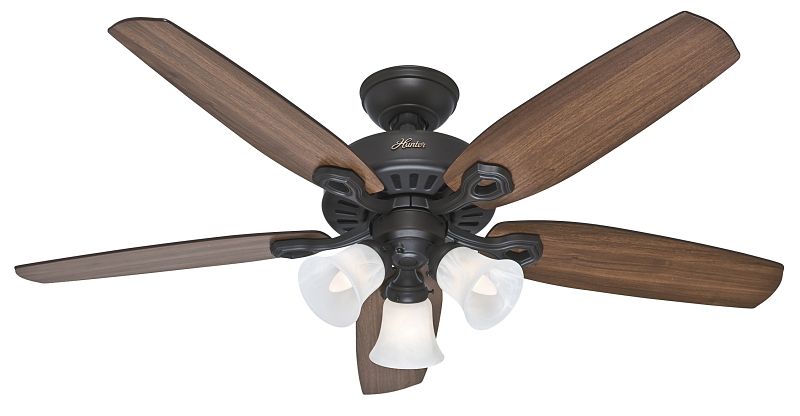 Hunter 53238 Brazilian Cherry/Harvest Mahogany Blade Ceiling Fan, 52&quot;