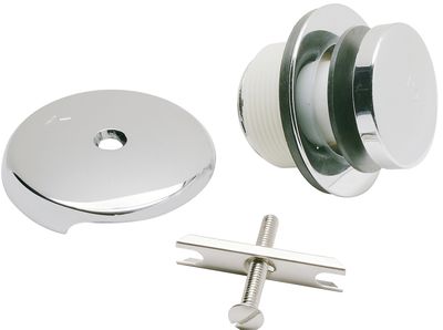 PlumbPak PP826-66PC Polished Chrome Foot-Loc Tub Stopper