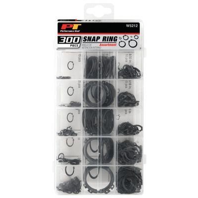 Performance Tool External Snap Ring Assortment, 1/8&quot; to 1-1/4&quot; 300Pcs