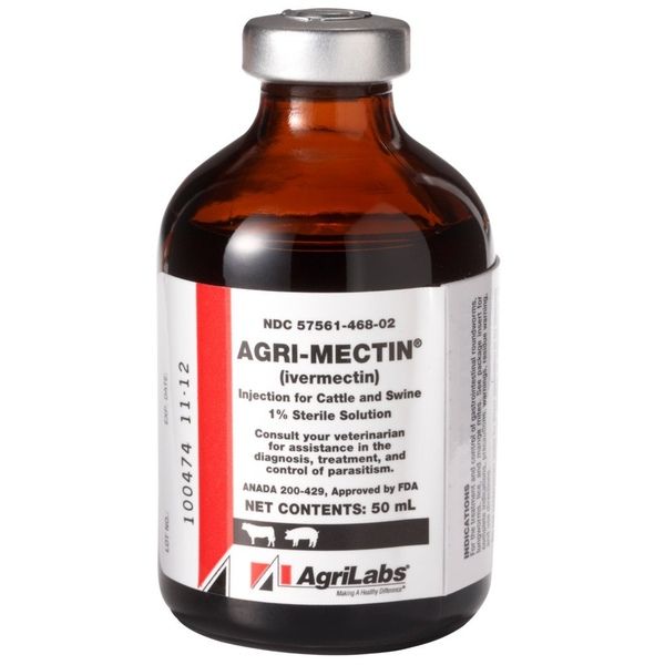 AgriLabs Agri-Mectin/Ivermectin Injectable, 50Ml