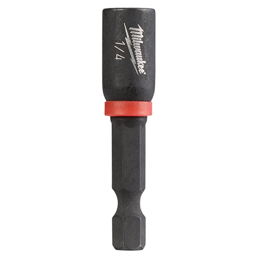 Milwaukee Shockwave Magnetic Nut Driver, 1/4&quot;X1-7/8&quot;  10-Pk.