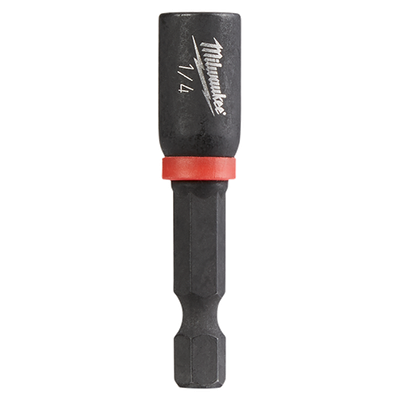 Milwaukee Shockwave Magnetic Nut Driver, 1/4&quot;X1-7/8&quot;  10-Pk.