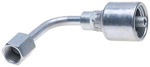 Hydraulic Fitting, 1/4&quot;X3/8&quot; Female JIC  90Deg