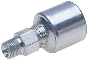 Hydraulic Fitting, 1/4&quot;X1/2&quot; Male Pipe