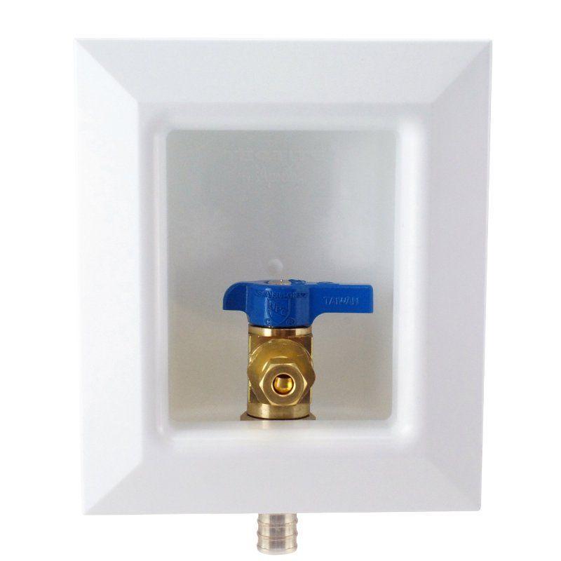 Icemaker/Refrigerator Supply Box with 1/4-Turn Valve