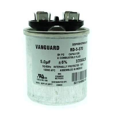 Run Capacitor, 5MFD  370V