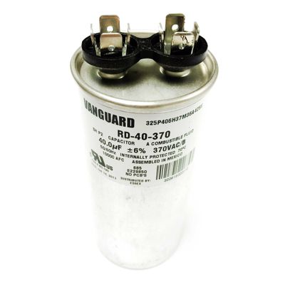 Vanguard Run Capacitor, 40MFD 240V