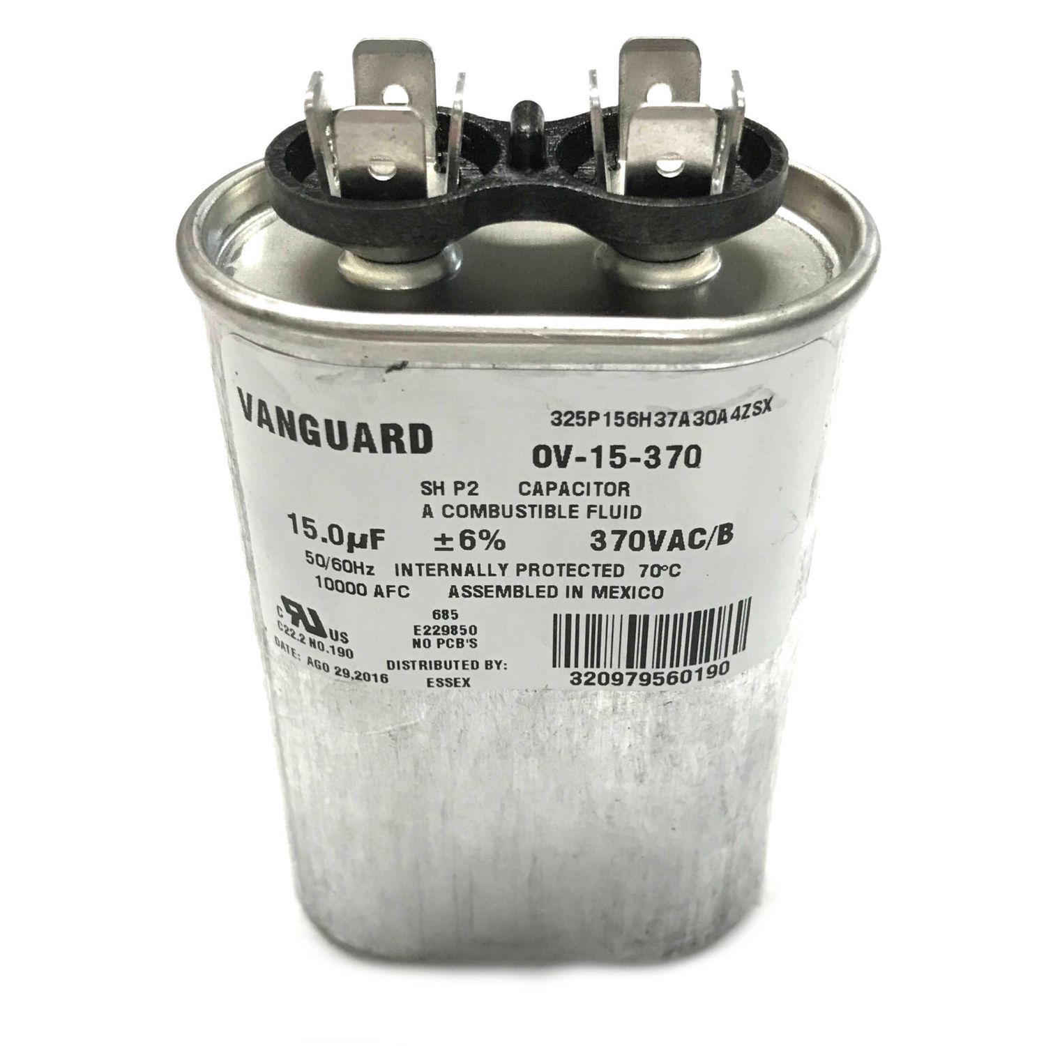 Run Capacitor, 15MFD 370V