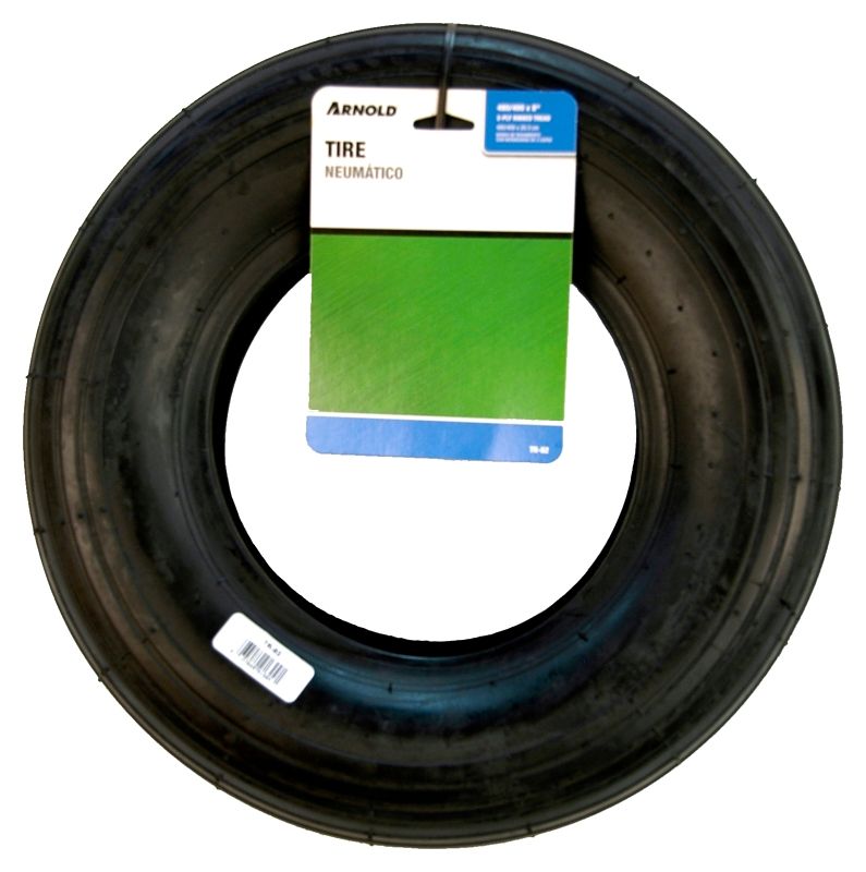 Arnold TR-82 Ribbed Tread Tire, 480/400-8&quot;  500Lb WLL