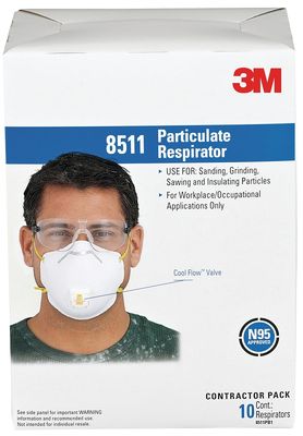 3M TEKK 8511PB1-A/8511 Dust Masks 10Pk