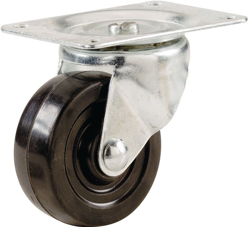 Shepherd Hardware 9787 Rubber Swivel Caster,  5&quot;  200Lb WLL