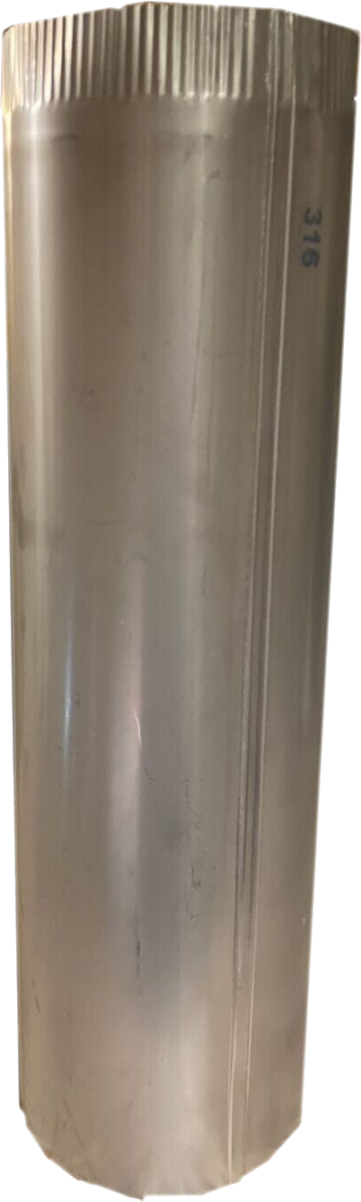 Stainless Steel Stove Pipe, 7&quot;X24&quot;
