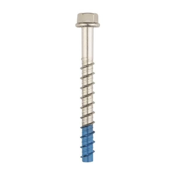 TapKing 316 Stainless Steel Concrete Screw Anchor, 3/8&quot;X6&quot;