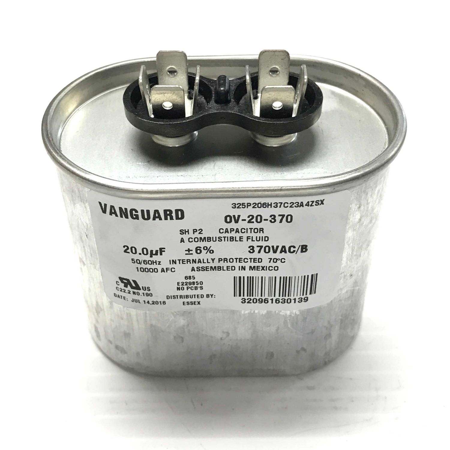 Run Capacitor, 20MFD 370V