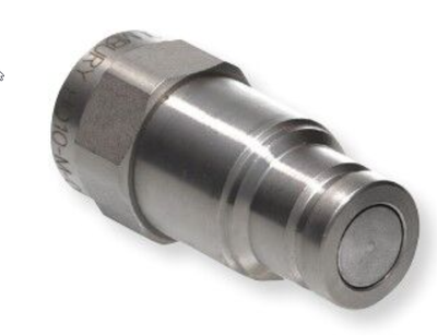 Flat Face Male Hydraulic Coupler, 3/8&quot;X1/2&quot;FPT