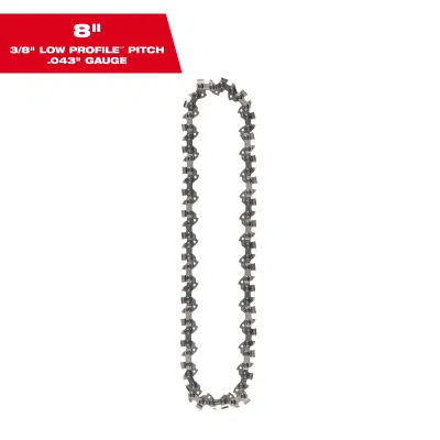 Milwaukee 8&quot; Replacement Chainsaw Chain
