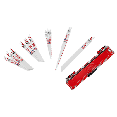 Milwaukee Super SawzAll Blade Set, 10Pc