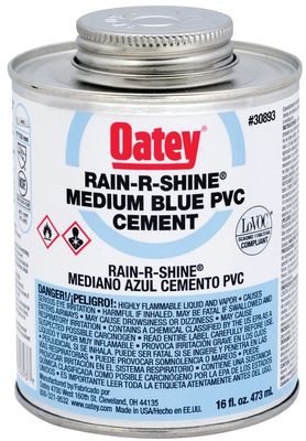 Oatey 30893 Rain-R-Shine PVC Cement, 16oz