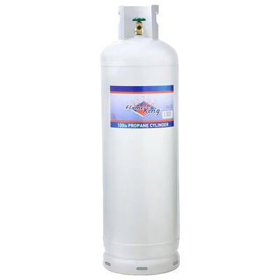 Flame King YSN100 Steel Propane Tank w/POL Valve, 100Lb/25Gal.