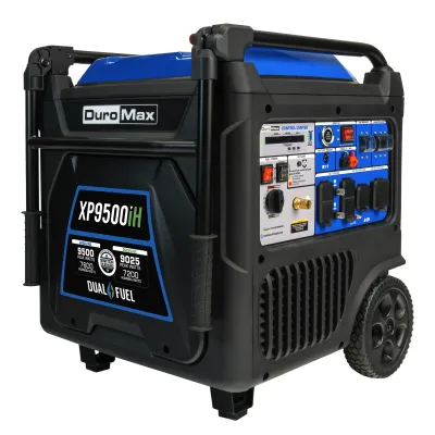 DuroMax 9,500 Watt Dual Fuel Portable Digital Inverter Generator w/CO Alert