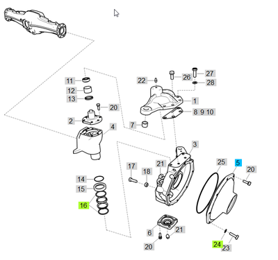 LS Cover-F/Axle Shaft-TRG400