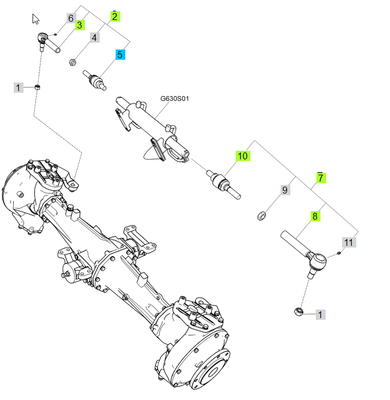 LS Tie Rod Assy-Plus-G610
