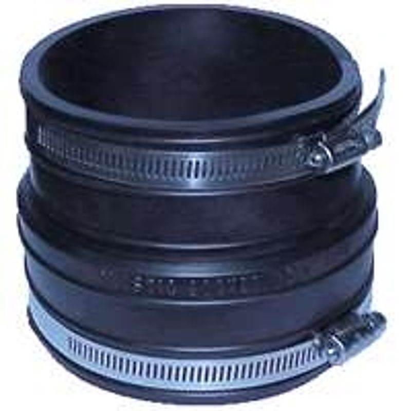 Fernco P1059-33 Coupler, 3&quot; Plastic Socket X 3&quot; Plastic Pipe