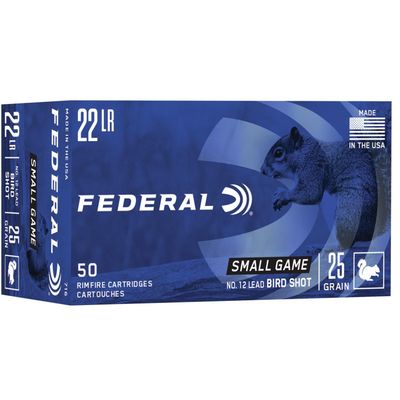 Federal Game-Shok .22LR #12 Bird Shot, 50Ct