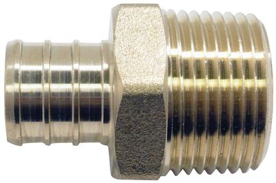 Apollo APXMA34345PK Brass Pex Male Adaptor, 3/4&quot;  5Pk
