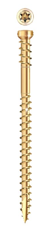 GRK 116728 RT Trim Head Composite Screws, 8X2-1/2&quot; 100Pk