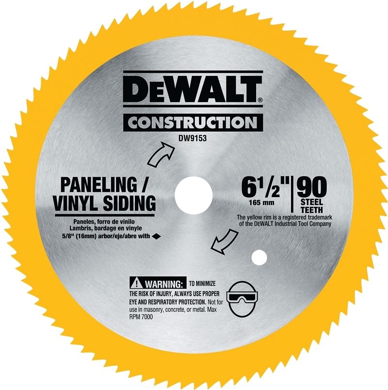 Dewalt DW9153 Circular Saw Blade, 6-1/2&quot; 90T