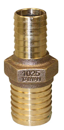 Merrill Mfg Red Brass Reducer Coupler,1”X1-1/4&quot;