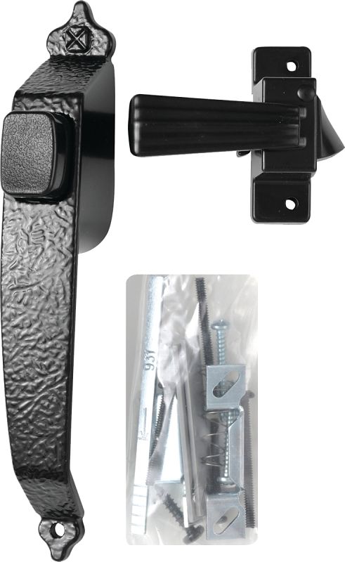 Wright Products VC333BL Black Push-Button Storm Door Latch