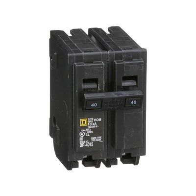 Square D Homeline Circuit Breaker, 40A 2-Pole