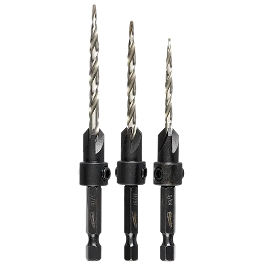Milwaukee 3Pc Countersink Bit Set