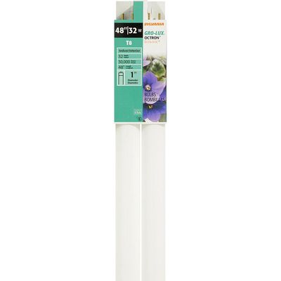 Sylvania 22362 Flourescent 48&quot; T8 Growing Light Bulb, 32W 2-Pk