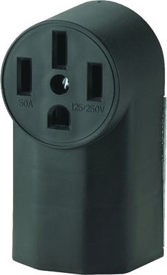 Eaton 1212 Surface Receptacle, 125/250V, 50A NEMA14-50R, 4-Wire (Stove Receptacle)