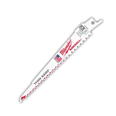Milwaukee 48-00-5035 Super SawzAll Nail Embedded Wood Blades, 6&quot; X 5TPI,   5Pk