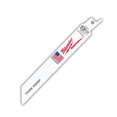 Milwaukee 48-00-5091 Super SawzAll Wood/Plastic/Metal Blades, 6&quot;X8/12TPI  5Pk