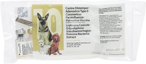Boehringer 106095 SoloJec 10-Way Dog Vaccine