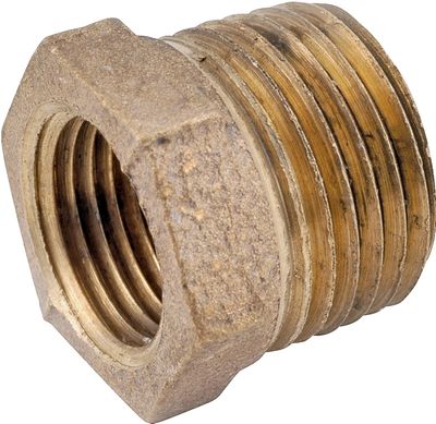 Anderson Metals 738110-0804 Brass Pipe Bushing, 1/2&quot;X1/4&quot;