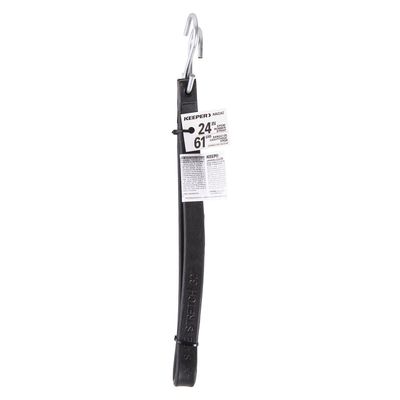 Keeper 06224 Black Rubber Tarp Strap, 24&quot;
