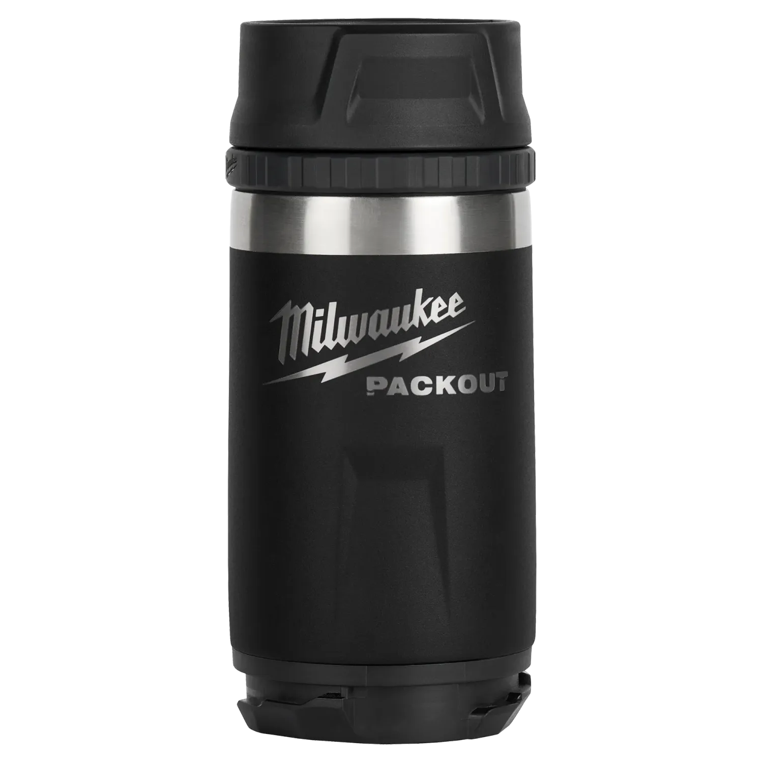 Milwaukee PackOut Black 12oz Insulated Bottle with Sip Lid