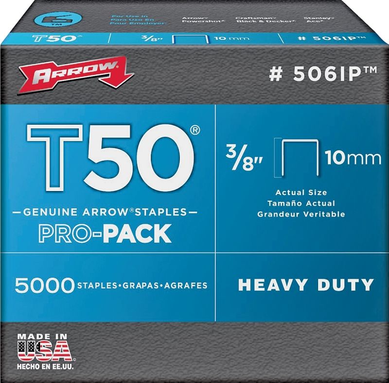 Arrrow T50 Staples, 3/8&quot;